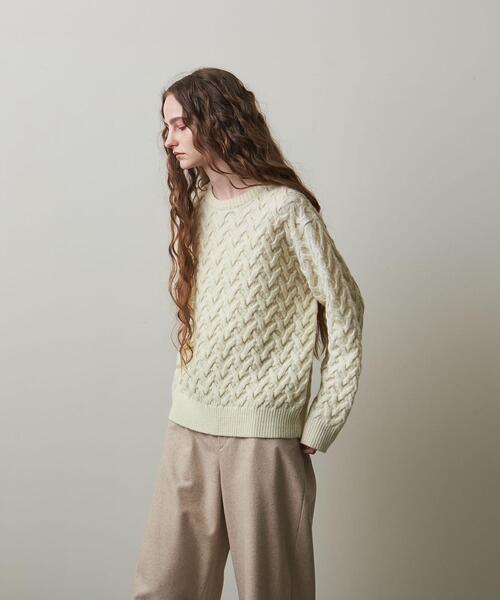 cable knit pullover
