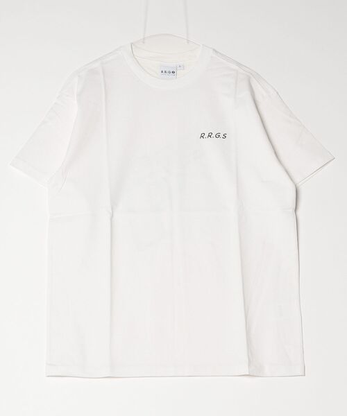 R.R.G.S（アールアールジーエス）の「RRGS POINT LOGO T-SHIRTS（Tシャツ/カットソー・メンズ・ホワイト/ブラック・LARGE/MEDIUM/X-LARGE）」の2枚目の写真