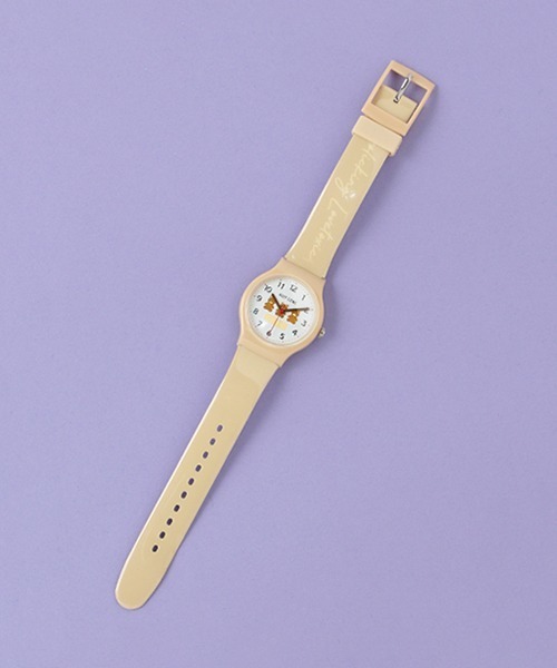 LOVETOXIC(ラブトキシック)の「クマプラウォッチ(アナログ腕時計・キッズ・サックスブルー/ベージュ・FREE)」の1枚目の写真
