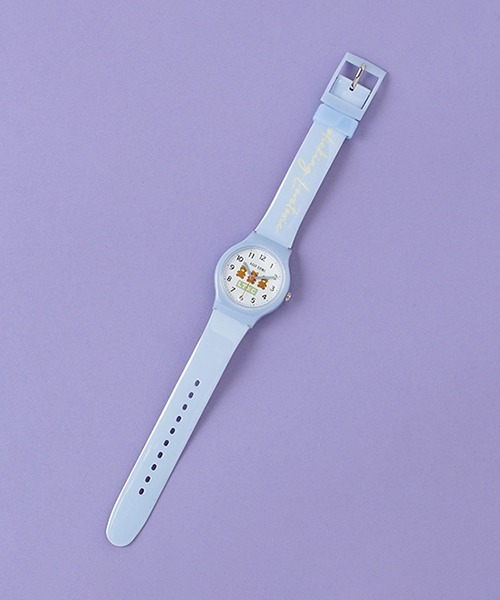 LOVETOXIC(ラブトキシック)の「クマプラウォッチ(アナログ腕時計・キッズ・サックスブルー/ベージュ・FREE)」の2枚目の写真