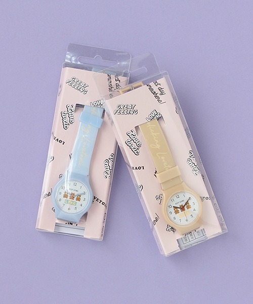 LOVETOXIC(ラブトキシック)の「クマプラウォッチ(アナログ腕時計・キッズ・サックスブルー/ベージュ・FREE)」の10枚目の写真