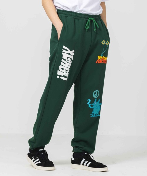 XLARGE(エクストララージ)の「PEACE WORLD SWEAT PANTS(その他パンツ・メンズ・ブラック/ネイビー/グリーン・S/M/L/XL)」の13枚目の写真