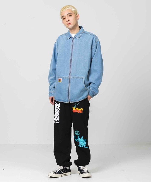 XLARGE(エクストララージ)の「PEACE WORLD SWEAT PANTS(その他パンツ・メンズ・ブラック/ネイビー/グリーン・S/M/L/XL)」の15枚目の写真