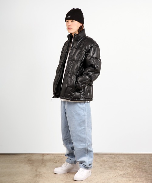 HUF(ハフ)の「HUF MONOGRAM PUFFER JACKET / HUF ジャケット(ダウンジャケット/コート・メンズ・ブラック/ダークグリーン・MEDIUM/LARGE/X-LARGE/XX-LARGE)」の7枚目の写真