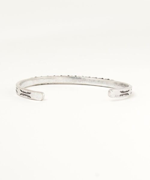 BEATJIVE（ビートジャイブ）の「ストーン シルバー バングル インディアン メンズ レディース（バングル/リストバンド・レディース・シルバー・FREE）」の2枚目の写真