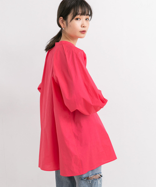 KBF（ケイビーエフ）の「タックショルダーシャツ（シャツ/ブラウス・レディース・ホワイト/ネイビー/カーキ/ピンク・ONE）」の4枚目の写真