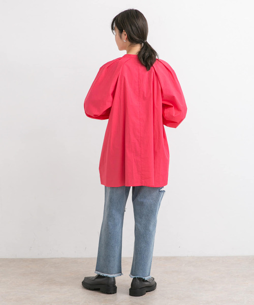 KBF（ケイビーエフ）の「タックショルダーシャツ（シャツ/ブラウス・レディース・ホワイト/ネイビー/カーキ/ピンク・ONE）」の22枚目の写真