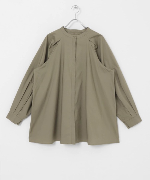 KBF（ケイビーエフ）の「タックショルダーシャツ（シャツ/ブラウス・レディース・ホワイト/ネイビー/カーキ/ピンク・ONE）」の13枚目の写真