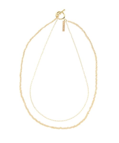 EMODA（エモダ）の「ダブルビーズネックレス（ネックレス・レディース・シルバー/ゴールド・FREE）」の4枚目の写真