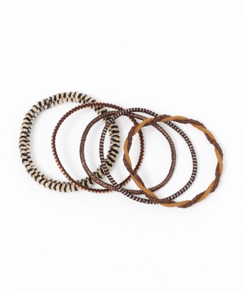 LEPSIM（レプシィム）の「【静電気対策に】ヘアゴム　259310（ヘアゴム・レディース・ベージュ/モカ/グリーン/グレー・ONE SIZE）」の2枚目の写真