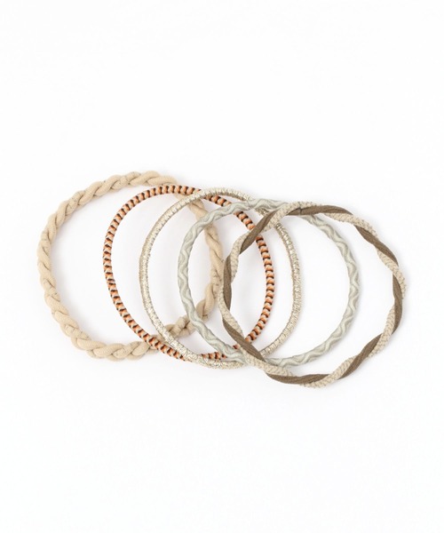 LEPSIM（レプシィム）の「【静電気対策に】ヘアゴム　259310（ヘアゴム・レディース・ベージュ/モカ/グリーン/グレー・ONE SIZE）」の3枚目の写真