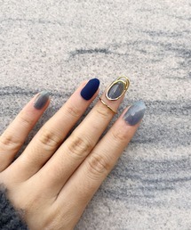 【韓国トレンド】 シンプル 指先 ネイルリング