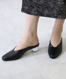 JELLY BEANS | クリアヒールボールミュール(204-52774)JELLY BEANS(ジェリービーンズ)(サンダル)