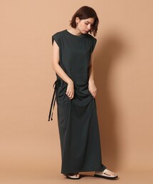 美品 コグザビッグスモーク DALIA DRESS 紐ウエスト 深スリット COG