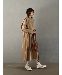 2wayケープシャツワンピース