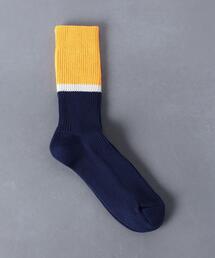 ＜ROTOTO（ロトト）＞ バイカラーリブ ソックス