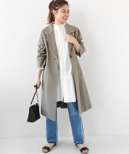 JOURNAL STANDARD relume(ジャーナルスタンダード レリューム)の「カットオフボンディングコート◆(その他アウター・レディース・ベージュ/カーキ・38/36)」の15枚目の写真