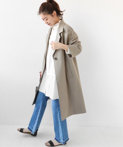 JOURNAL STANDARD relume(ジャーナルスタンダード レリューム)の「カットオフボンディングコート◆(その他アウター・レディース・ベージュ/カーキ・38/36)」の16枚目の写真