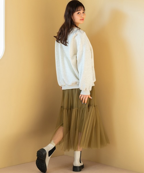 fifth(フィフス)の「バーガープリント裏起毛スウェット(スウェット・レディース・ライトグレー/グリーン・M)」の14枚目の写真