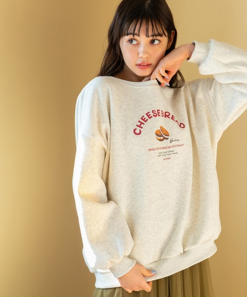 fifth(フィフス)の「バーガープリント裏起毛スウェット(スウェット・レディース・ライトグレー/グリーン・M)」の16枚目の写真