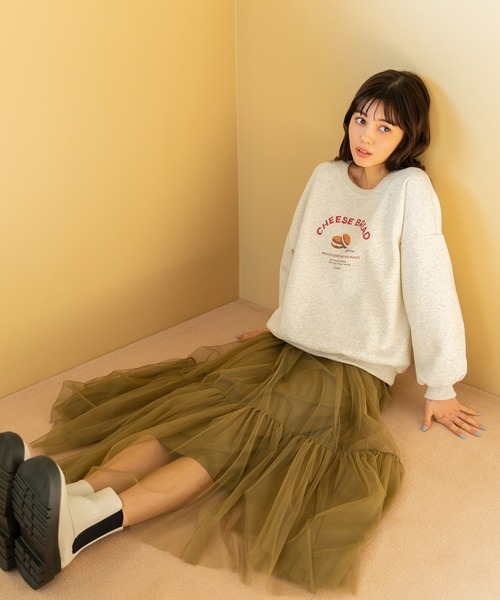 fifth(フィフス)の「バーガープリント裏起毛スウェット(スウェット・レディース・ライトグレー/グリーン・M)」の17枚目の写真