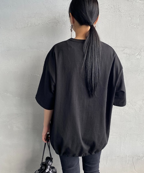 UNIVERSAL OVERALL（ユニバーサルオーバーオール）の「[UNIVERSAL OVERALL/ユニバーサルオーバーオール] 別注  ショートスリーブスタジャンTシャツ（Tシャツ/カットソー・レディース・ホワイト×ネイビー/ブラック/グリーン/ホワイト・L/S/M）」の8枚目の写真