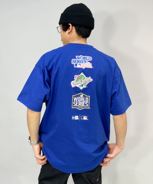 【ムラサキスポーツ別注】NEWERA/ニューエラMLBビッグシルエットバックプリントTシャツ13290075/13290076/13290077/13290078