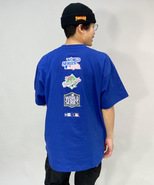 【ムラサキスポーツ別注】NEWERA/ニューエラMLBビッグシルエットバックプリントTシャツ13290075/13290076/13290077/13290078