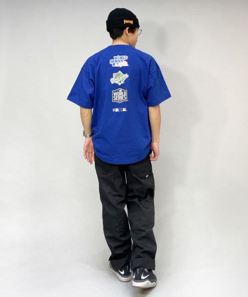 【ムラサキスポーツ別注】NEWERA/ニューエラMLBビッグシルエットバックプリントTシャツ13290075/13290076/13290077/13290078