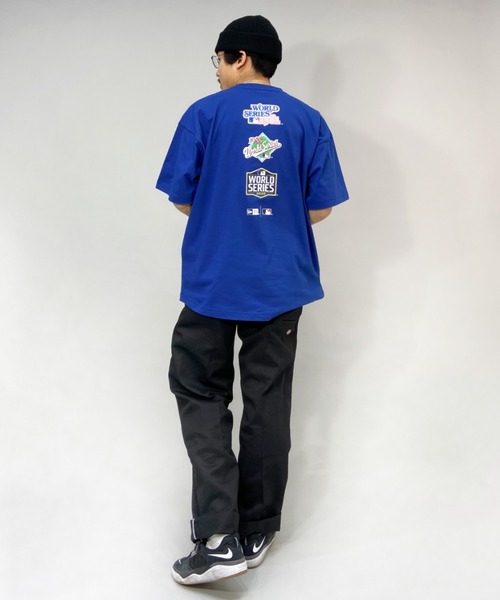 【ムラサキスポーツ別注】NEWERA/ニューエラMLBビッグシルエットバックプリントTシャツ13290075/13290076/13290077/13290078