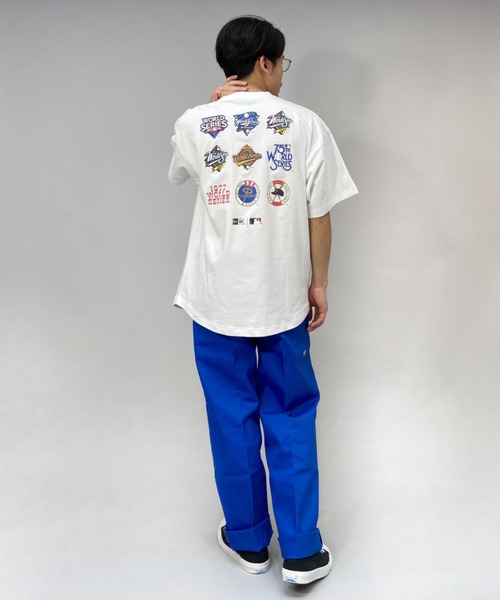 【ムラサキスポーツ別注】NEWERA/ニューエラMLBビッグシルエットバックプリントTシャツ13290075/13290076/13290077/13290078
