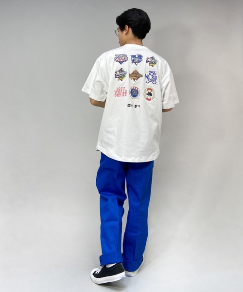 【ムラサキスポーツ別注】NEWERA/ニューエラMLBビッグシルエットバックプリントTシャツ13290075/13290076/13290077/13290078
