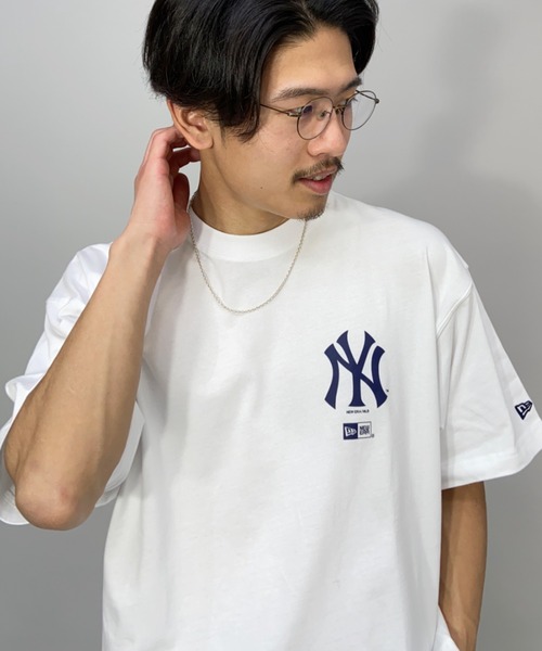 【ムラサキスポーツ別注】NEWERA/ニューエラMLBビッグシルエットバックプリントTシャツ13290075/13290076/13290077/13290078