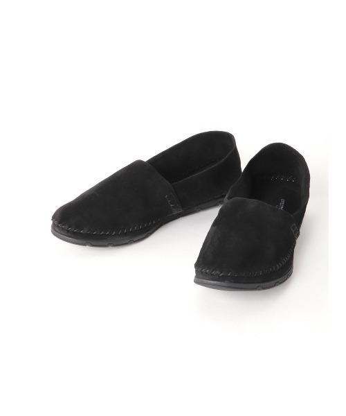 around the shoes（アラウンドザシューズ）の「アラウンドザシューズ スエード ワンマイルシューズ（スリッポン・メンズ・ブラック/ベージュ/ネイビー/カーキ/ダークウッド・40/41/42/43）」の2枚目の写真