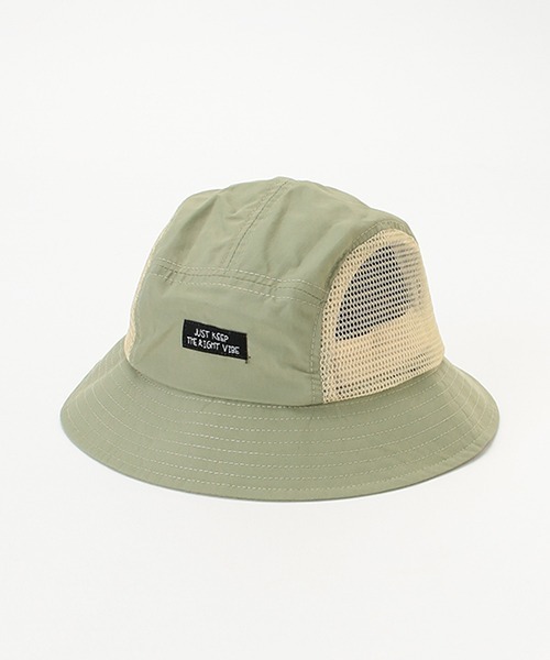 b・ROOM（ビールーム）の「サイドメッシュハット（ハット・キッズ・パープル/ライトカーキ/キャメル・52cm/50cm/54cm）」の5枚目の写真