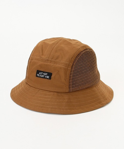 b・ROOM（ビールーム）の「サイドメッシュハット（ハット・キッズ・パープル/ライトカーキ/キャメル・52cm/50cm/54cm）」の4枚目の写真