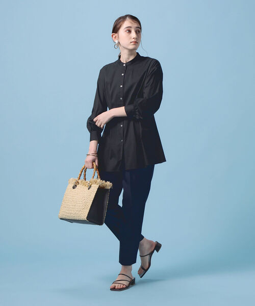 NOLLEY’S(ノーリーズ)の「ぺプラムシャツ(シャツ/ブラウス・レディース・ホワイト/ブラック・38)」の6枚目の写真