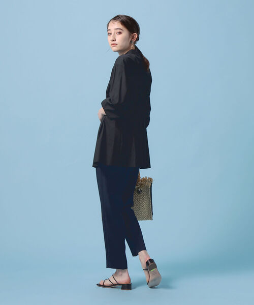 NOLLEY’S(ノーリーズ)の「ぺプラムシャツ(シャツ/ブラウス・レディース・ホワイト/ブラック・38)」の7枚目の写真