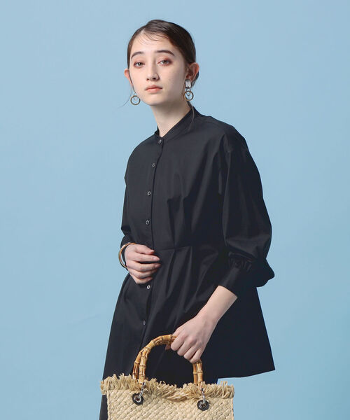 NOLLEY’S(ノーリーズ)の「ぺプラムシャツ(シャツ/ブラウス・レディース・ホワイト/ブラック・38)」の8枚目の写真