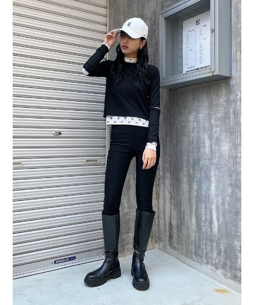 ENVYM(アンビー)の「スリーブカットTOPS(Tシャツ/カットソー・レディース・グリーン/ホワイト/ブラック・FREE)」の18枚目の写真