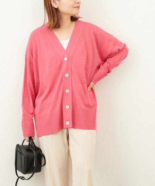 JOURNAL STANDARD（ジャーナルスタンダード）の「■コットンポリエステルライトカーディガン（カーディガン/ボレロ・レディース・ピンク/ブラック/グレー系その他2・FREE）」の17枚目の写真