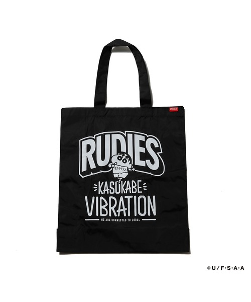 RUDIE'S(ルーディーズ)の「RUDIE'S x CRAYON SHINCHAN KASUKABE VIBRATION SHOPPINGBAG / ルーディーズ × クレヨンしんちゃん カスカベ バイブレーション ショッピング バッグ(エコバッグ/サブバッグ・メンズ・ブラック/レッド/グリーン系1・FREE)」の4枚目の写真