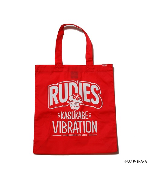 RUDIE'S(ルーディーズ)の「RUDIE'S x CRAYON SHINCHAN KASUKABE VIBRATION SHOPPINGBAG / ルーディーズ × クレヨンしんちゃん カスカベ バイブレーション ショッピング バッグ(エコバッグ/サブバッグ・メンズ・ブラック/レッド/グリーン系1・FREE)」の5枚目の写真