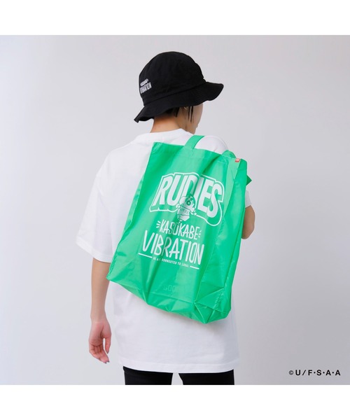 RUDIE'S(ルーディーズ)の「RUDIE'S x CRAYON SHINCHAN KASUKABE VIBRATION SHOPPINGBAG / ルーディーズ × クレヨンしんちゃん カスカベ バイブレーション ショッピング バッグ(エコバッグ/サブバッグ・メンズ・ブラック/レッド/グリーン系1・FREE)」の9枚目の写真