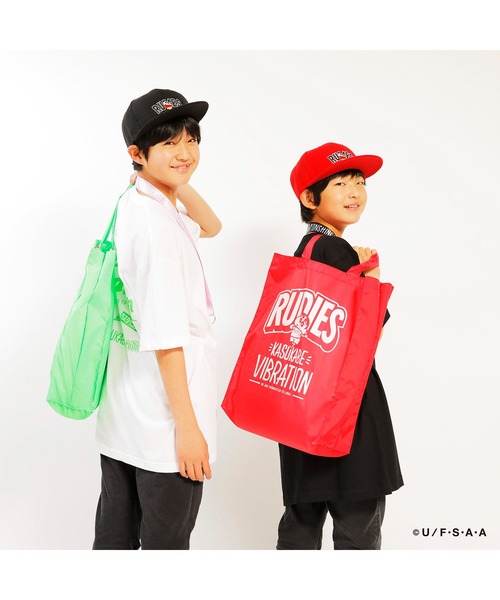 RUDIE'S(ルーディーズ)の「RUDIE'S x CRAYON SHINCHAN KASUKABE VIBRATION SHOPPINGBAG / ルーディーズ × クレヨンしんちゃん カスカベ バイブレーション ショッピング バッグ(エコバッグ/サブバッグ・メンズ・ブラック/レッド/グリーン系1・FREE)」の14枚目の写真