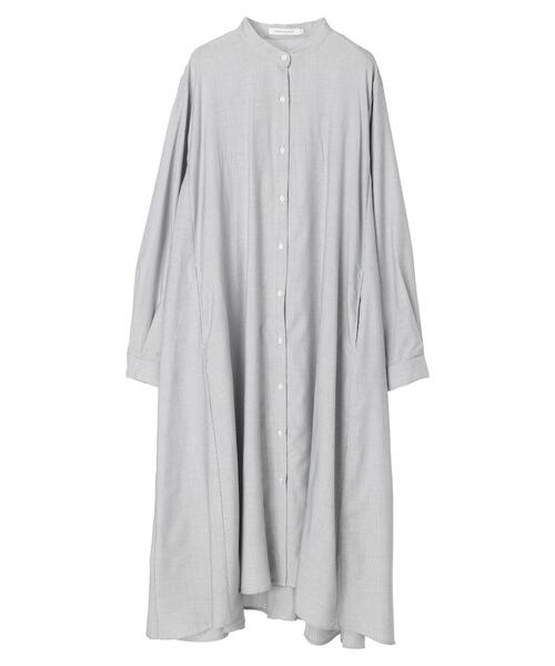 AMERICAN HOLIC（アメリカンホリック）の「イージーケアフレアラインシャツワンピース（シャツワンピース・レディース・オフホワイト/ストライプ/サックスブルー・M/L）」の15枚目の写真