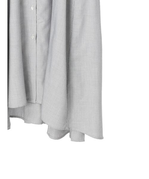 AMERICAN HOLIC（アメリカンホリック）の「イージーケアフレアラインシャツワンピース（シャツワンピース・レディース・オフホワイト/ストライプ/サックスブルー・M/L）」の19枚目の写真