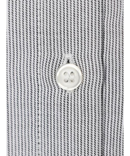 AMERICAN HOLIC（アメリカンホリック）の「イージーケアフレアラインシャツワンピース（シャツワンピース・レディース・オフホワイト/ストライプ/サックスブルー・M/L）」の22枚目の写真