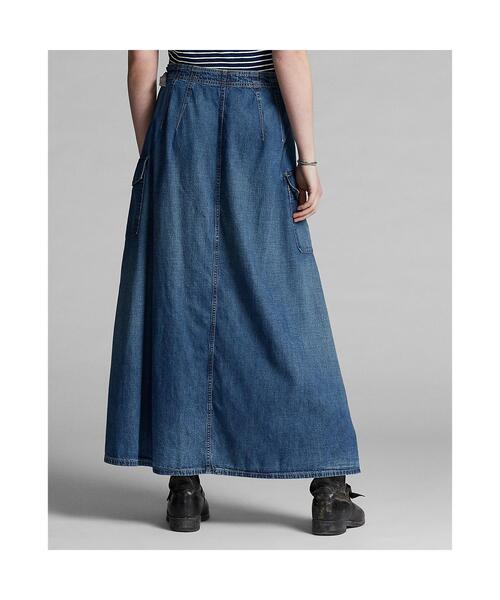 RRL(ダブル アール エル)の「ボタンフロント デニム スカート(デニムスカート・レディース・ブルー・1/2/3/4)」の7枚目の写真