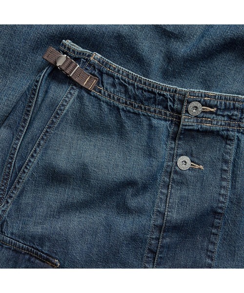 RRL(ダブル アール エル)の「ボタンフロント デニム スカート(デニムスカート・レディース・ブルー・1/2/3/4)」の3枚目の写真